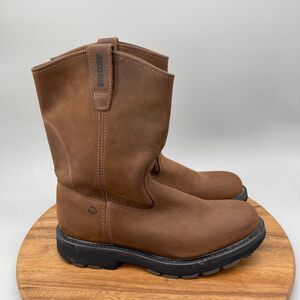 Wolverine Wellington Boots Mens Size 12 M Brown Leather Work Western Cowboy